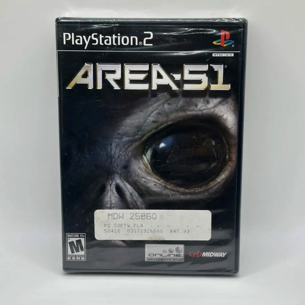 Area 51 (Sony PlayStation 2, 2005) Factory Sealed Video Game Brand New
